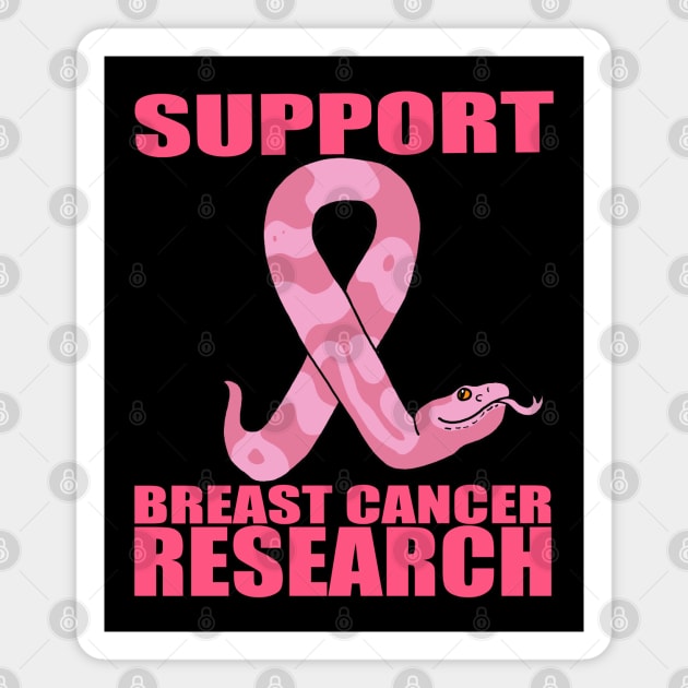 Support Breast Cancer Research, Copperhead Magnet by SNK Kreatures